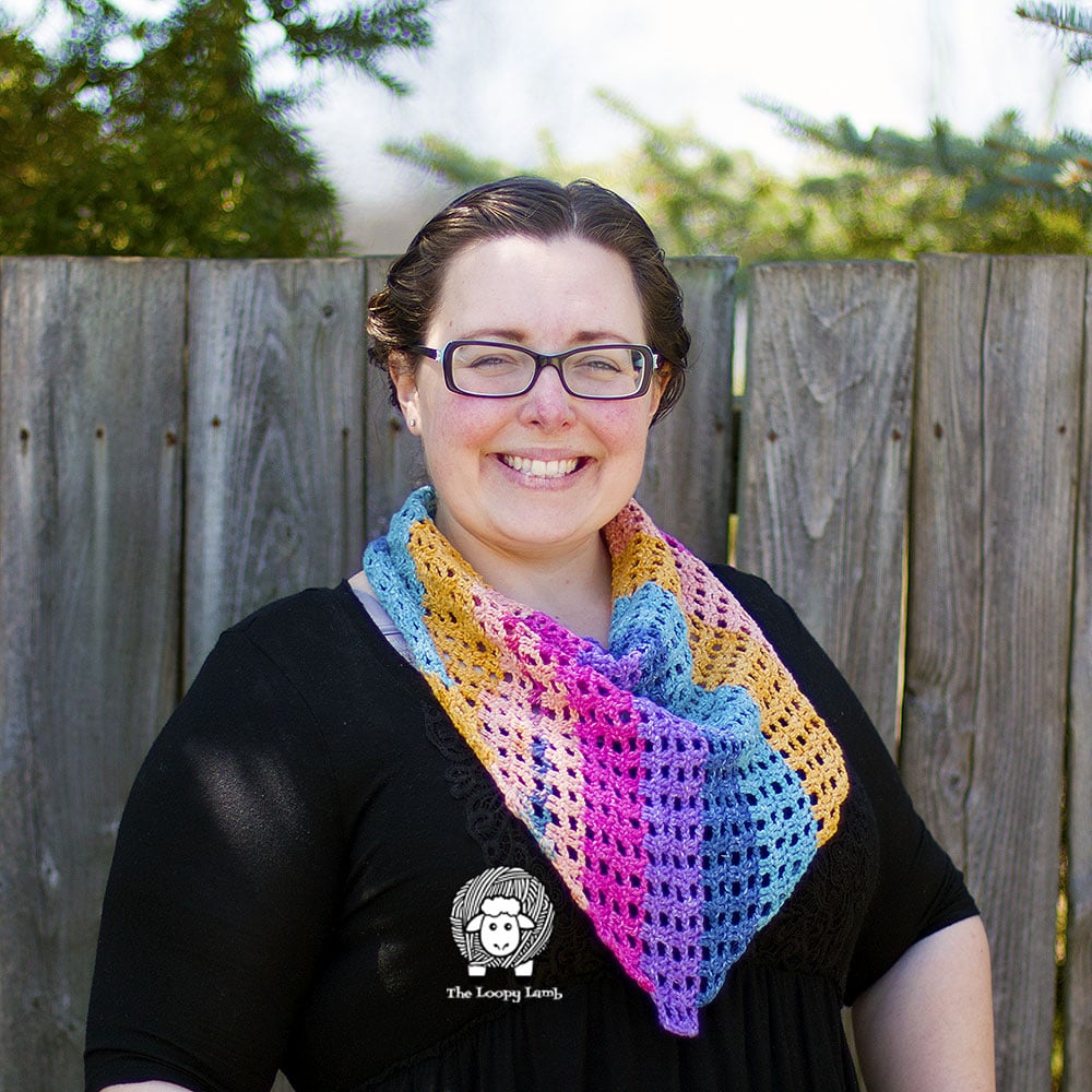 Free Crochet Hair Scarf Pattern - The Loopy Lamb