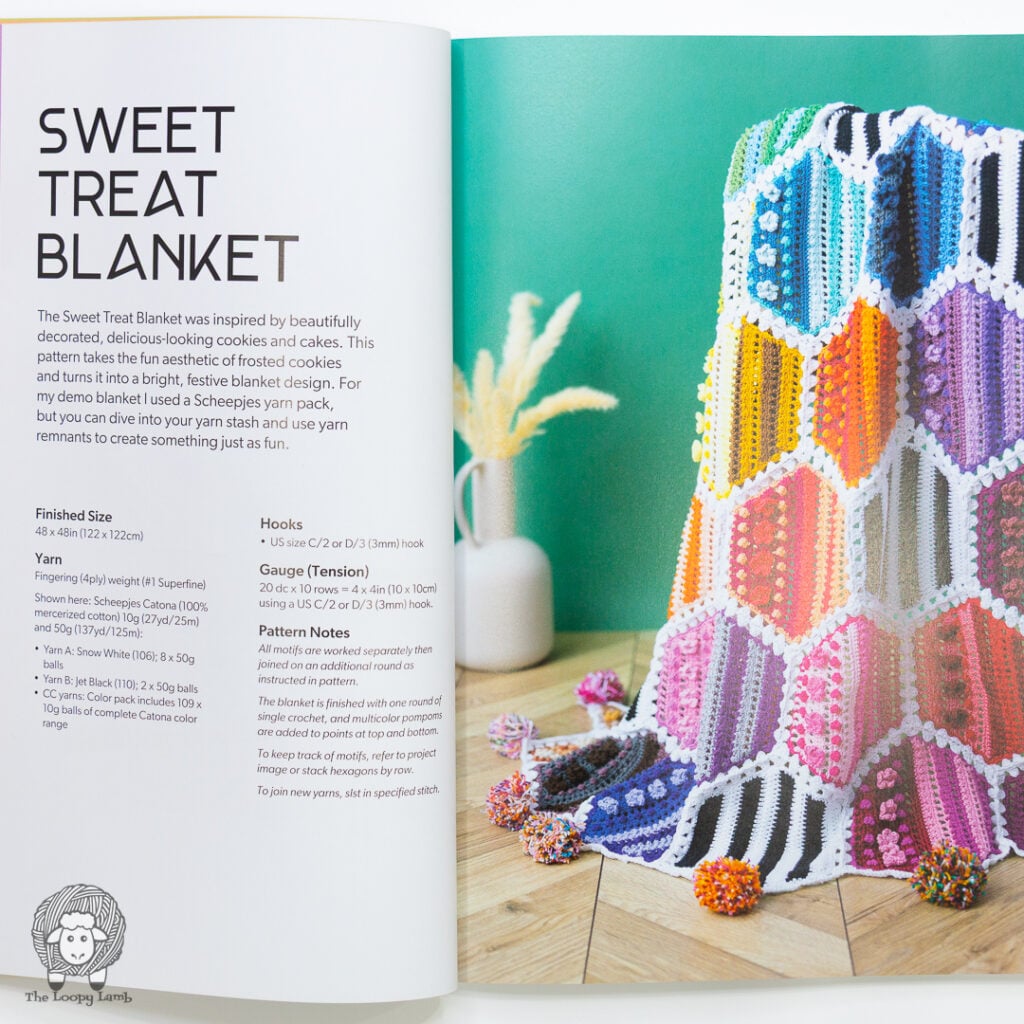 Sweet Treat blanket from Crochet Modular blankets pattern page